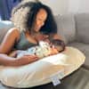 Naturepedic Nursing Pillow with Waterproof Cover image