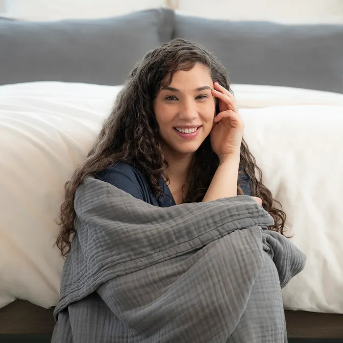 Naturepedic Organic Cotton Breathable Muslin Blanket image