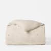 Cambria Embroidered Organic Linen Duvet Cover image