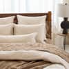Cambria Embroidered Organic Linen Duvet Cover image