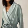Women's Cloud Brushed Organic Flannel Robe image