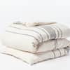 Rippled Stripe Organic Duvet Cover image