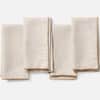 Olivos Embroidered Organic Linen Napkins image