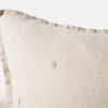 Cambria Embroidered Organic Linen Decorative Throw Pillow Cover image