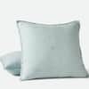 Cambria Embroidered Organic Linen Decorative Throw Pillow Cover image