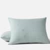 Cambria Embroidered Organic Linen Sham image