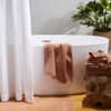 Organic Waffle Shower Curtain image