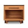 Modern American 1-Drawer Enclosed Shelf Wide Nightstand image