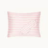 Silk Travel Pillow - Pink & Ivory Stripe image