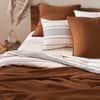 Rippled Stripe Organic Duvet Cover image