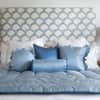Coral Fern Silk Eiderdown - Blue image