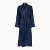 Woman's Silk Dressing Gown - Navy image