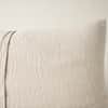 Cambria Embroidered Organic Linen Sham image