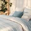 Rippled Stripe Organic Duvet Cover image