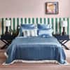 Summerhill Blue Silk Fitted Sheet image
