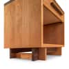 Modern American 1-Drawer Enclosed Shelf Wide Nightstand image