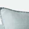 Cambria Embroidered Organic Linen Decorative Throw Pillow Cover image