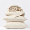 Organic Crinkled Percale Sheet Set image