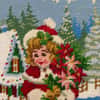 Ice Skater Girl Stocking image