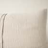 Cambria Embroidered Organic Linen Sham image
