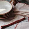Olivos Embroidered Organic Linen Napkins image