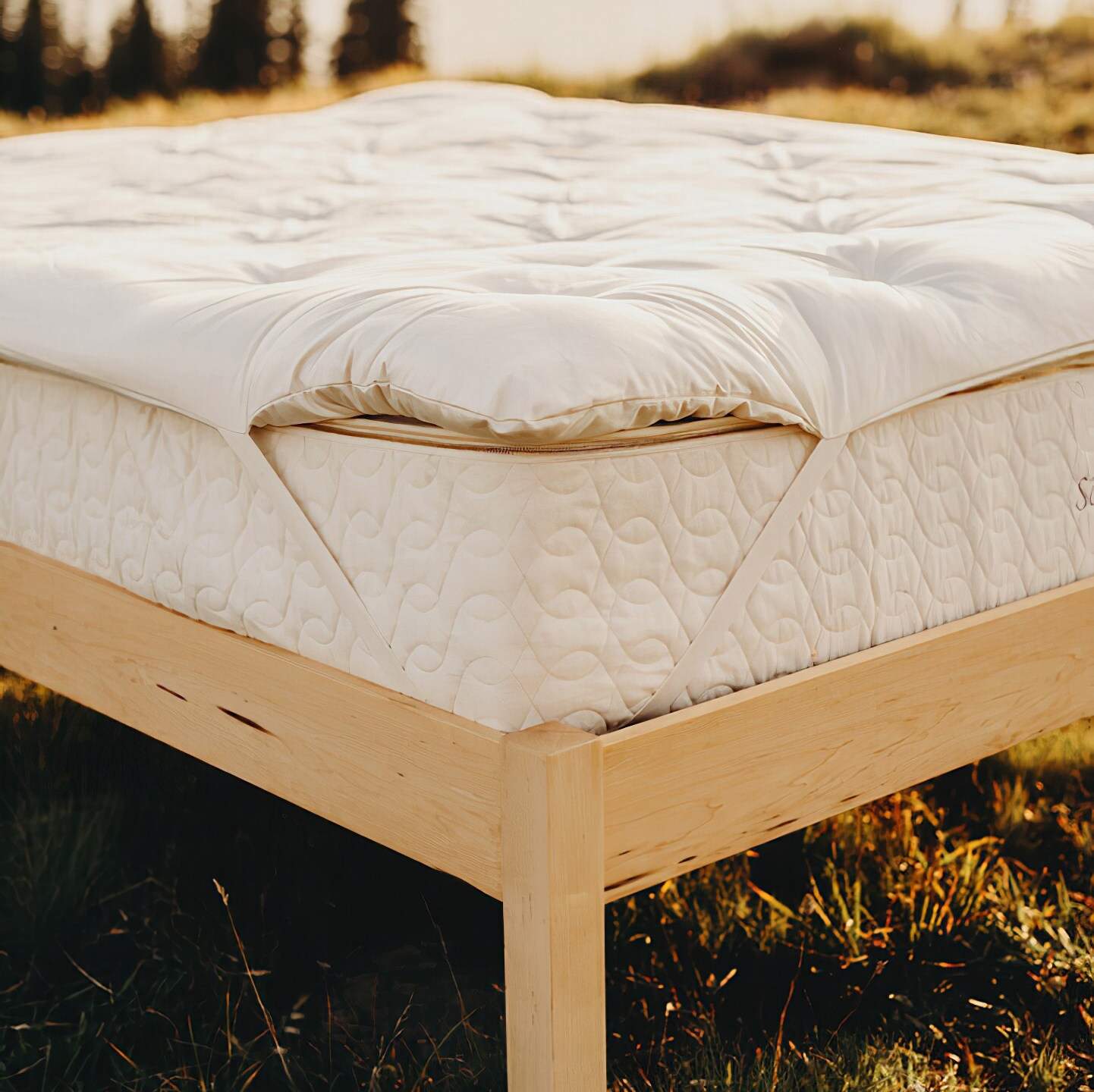 Savvy Rest Natural Savvy Woolsy Mattress Topper - Thumbnail 5