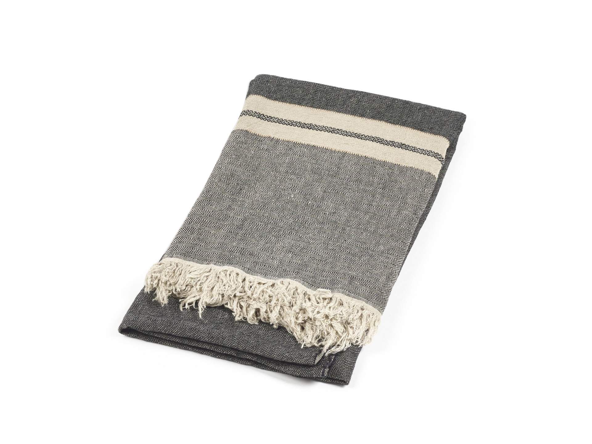 The Belgian Towel Fouta Tack stripe 110x180cm | Bath Towels and Robes