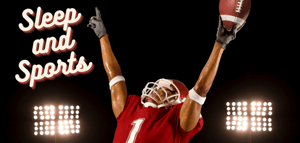 Sleep and Sports - football player