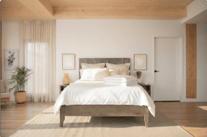 A minimalist bedroom