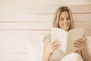 reading to help unplug before bed