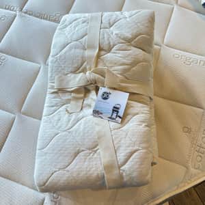 Glo Organics Double Quilted Cotton Mattress Pad
