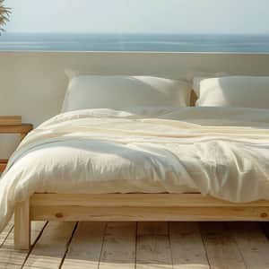 Sleep and Beyond Organic Cotton Percale Duvet Cover Set