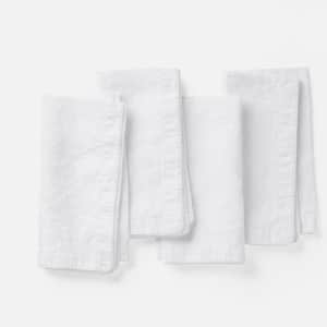Olivos Embroidered Organic Linen Napkins