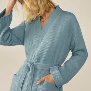Unisex Organic Waffle Robe