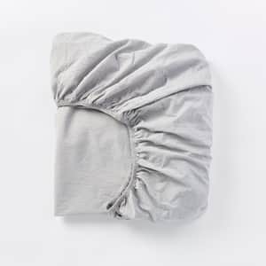 Organic Crinkled Percale&trade; Fitted Sheet