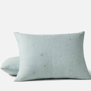 Cambria Embroidered Organic Linen Sham