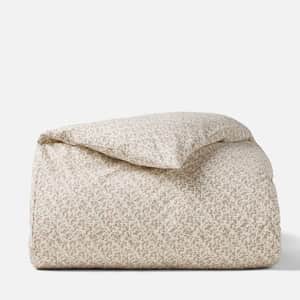 Organic Print Percale Duvet Cover