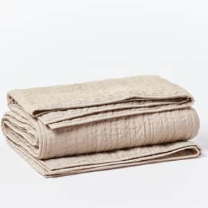 Channel Handstitched Organic Quilt