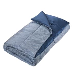 Coral Fern Silk Eiderdown - Blue