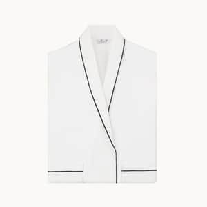 Woman's Silk Dressing Gown - Ivory