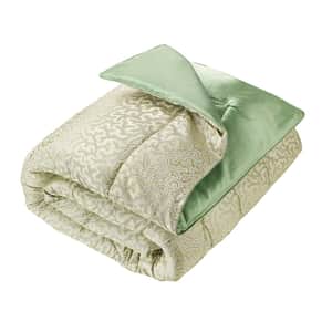 Coral Fern Silk Eiderdown - Green