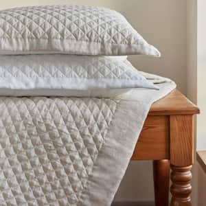 Bovi Hudson Linen Quilted Shams