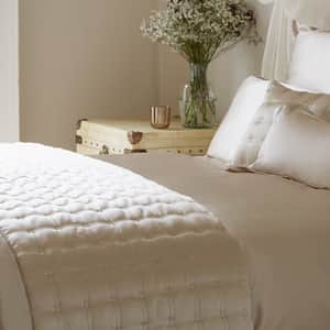 Windsor Silk Coverlet - Blush