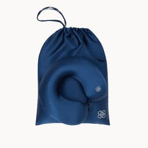 Silk Travel Neck Pillow - Navy