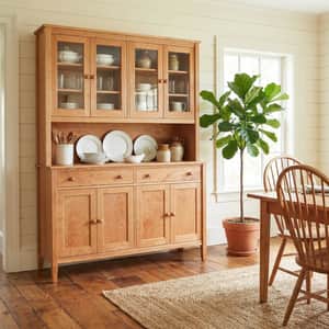 Vermont Shaker Large China Cabinet