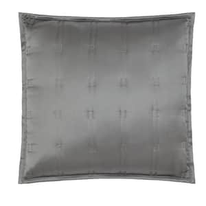 Windsor Silk Decorative Pillow - Charcoal