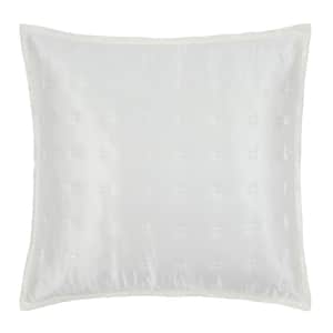 Windsor Silk Decorative Pillow - Ivory