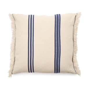 The Indigo stripe Pillow cover Indigo 25x25