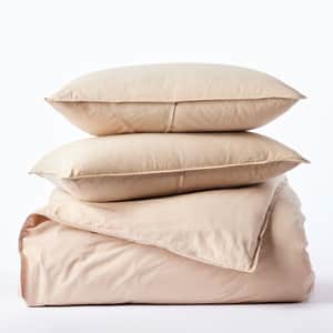 Organic Crinkled Percale&trade; Duvet Set