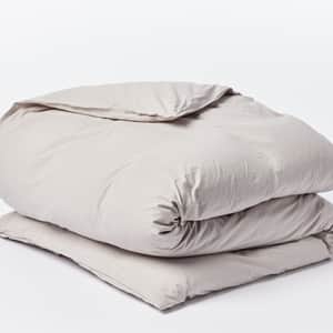 Organic Crinkled Percale&trade; Duvet Cover